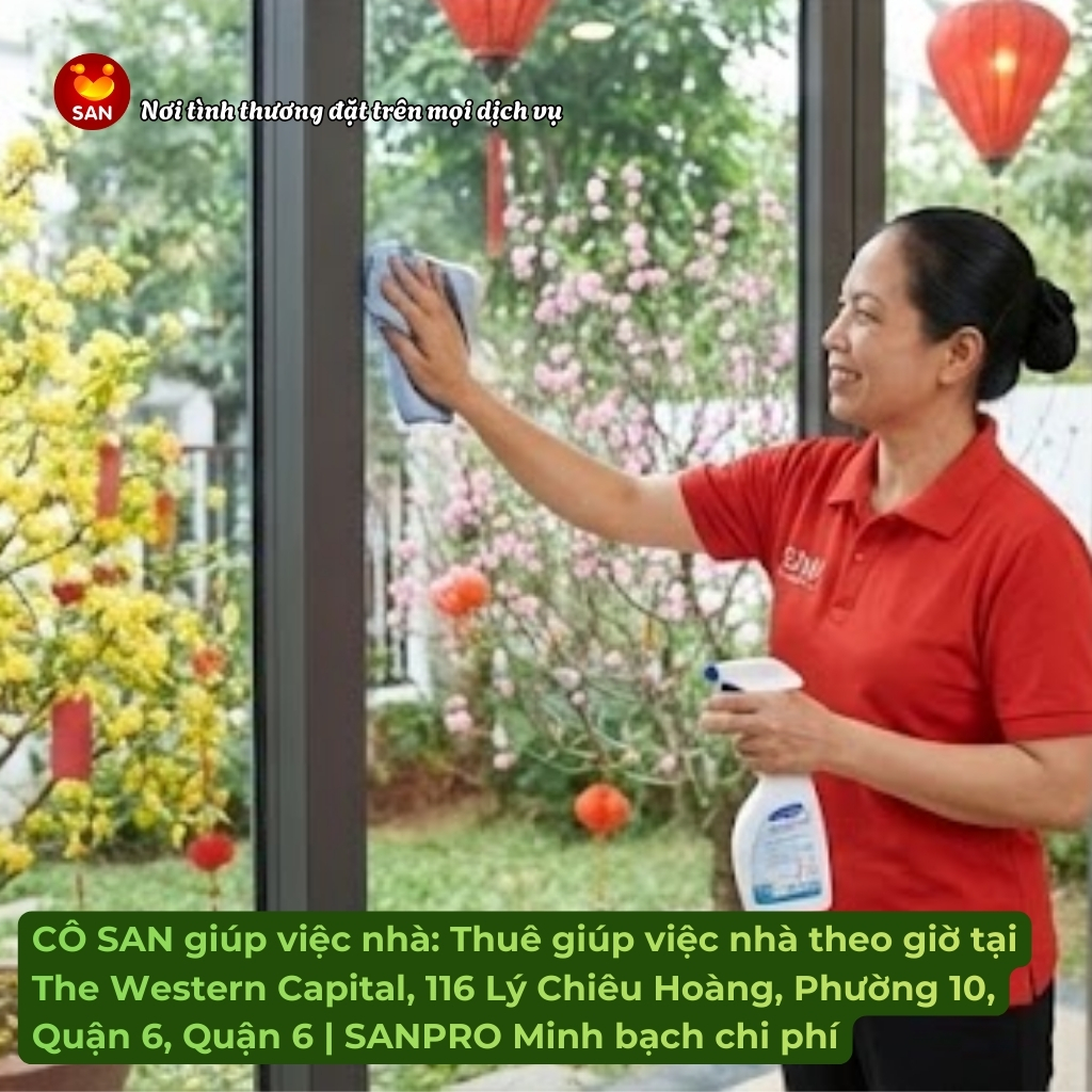 Giúp việc nhà theo giờ Quận 6