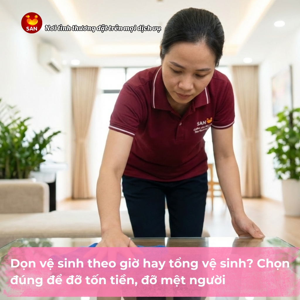 Dọn vệ sinh theo giờ